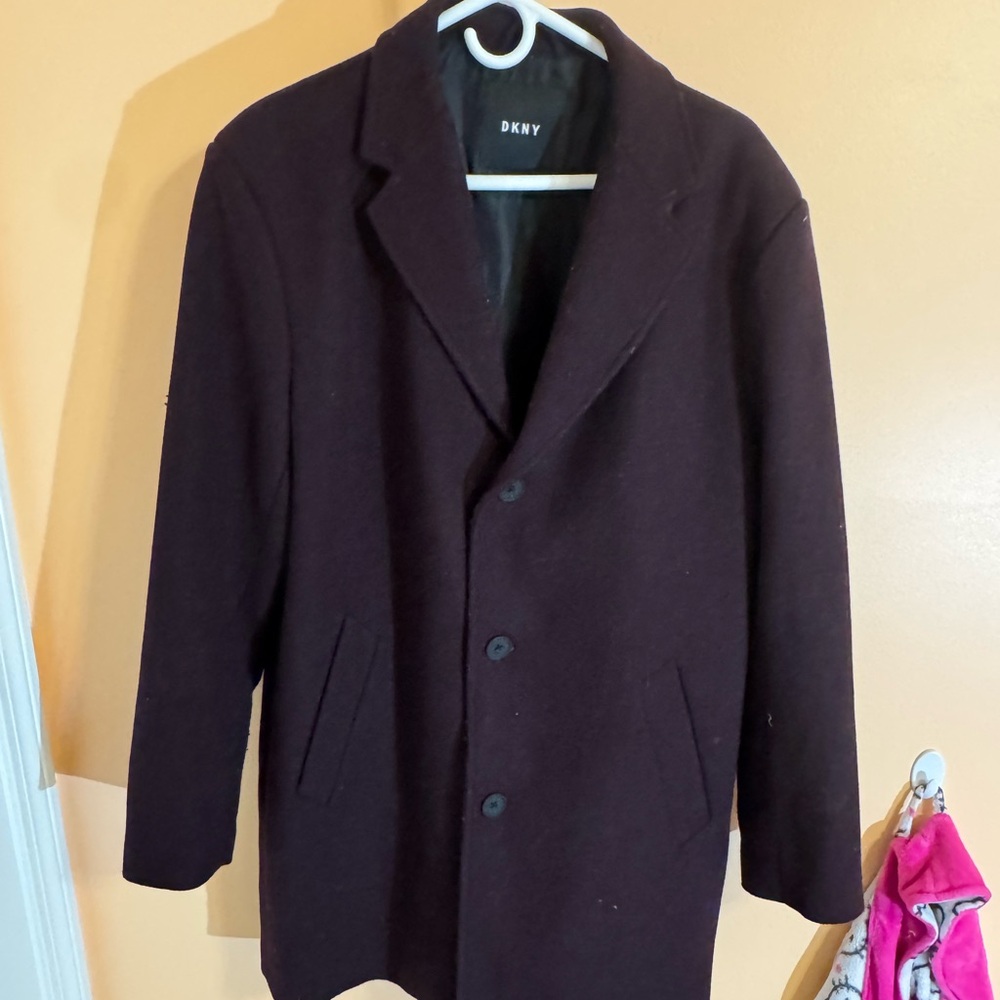 DKNY classic wool overcoatt XL